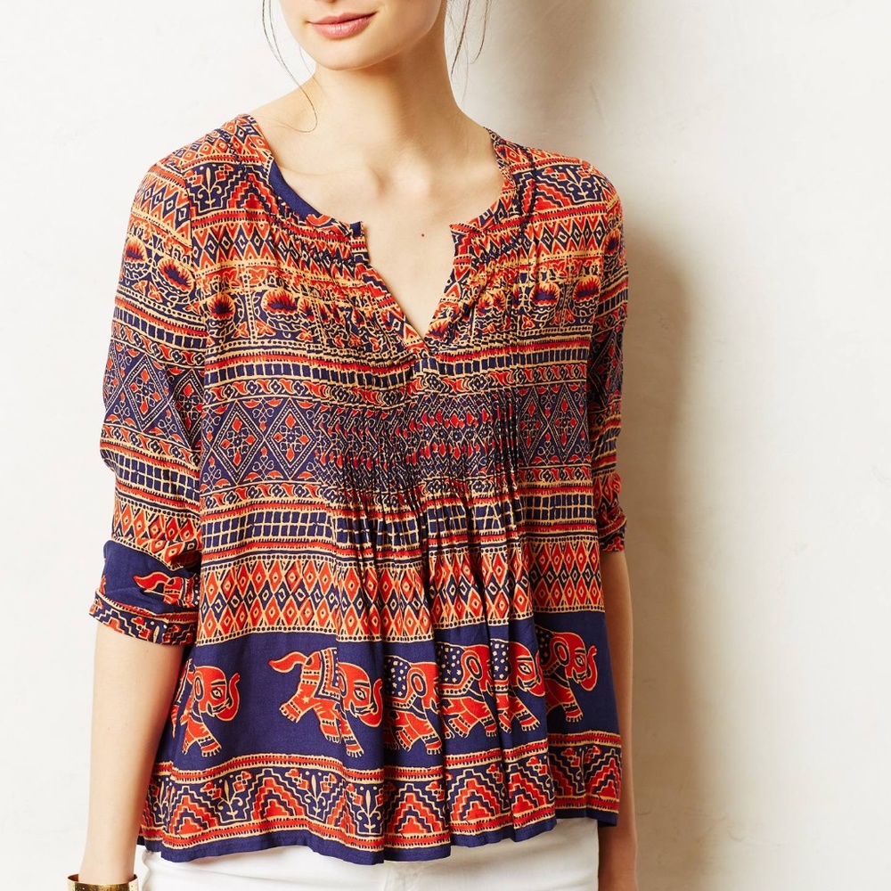 Vanessa Virginia "Mahdia" Peasant Top